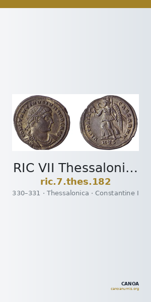 RIC VII Thessalonica 182 — CANOA