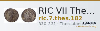 RIC VII Thessalonica 182 — CANOA