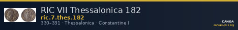 RIC VII Thessalonica 182 — CANOA