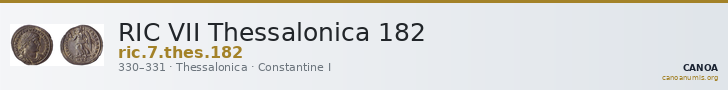 RIC VII Thessalonica 182 — CANOA