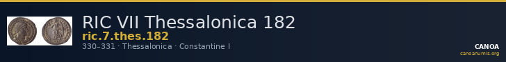 RIC VII Thessalonica 182 — CANOA