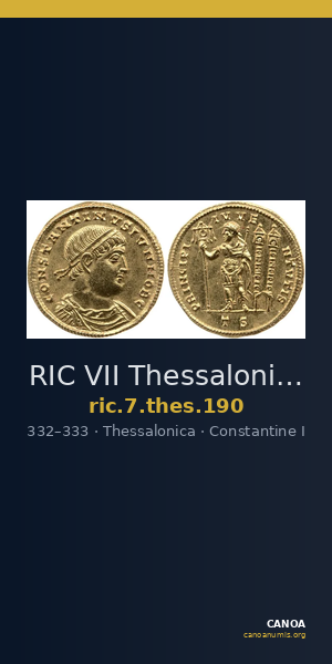 RIC VII Thessalonica 190 — CANOA