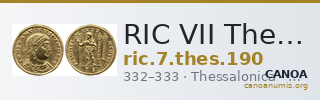 RIC VII Thessalonica 190 — CANOA
