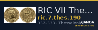 RIC VII Thessalonica 190 — CANOA