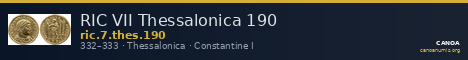 RIC VII Thessalonica 190 — CANOA