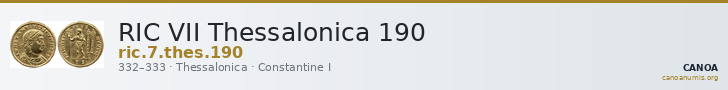 RIC VII Thessalonica 190 — CANOA