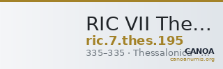 RIC VII Thessalonica 195 — CANOA