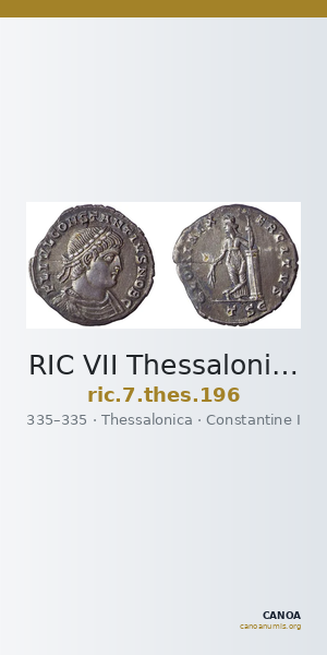 RIC VII Thessalonica 196 — CANOA