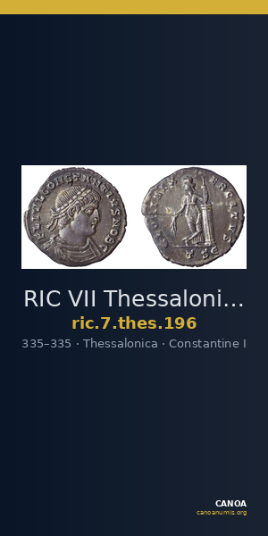 RIC VII Thessalonica 196 — CANOA