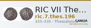 RIC VII Thessalonica 196 — CANOA