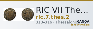 RIC VII Thessalonica 2 — CANOA