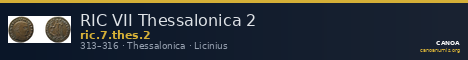 RIC VII Thessalonica 2 — CANOA