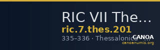 RIC VII Thessalonica 201 — CANOA
