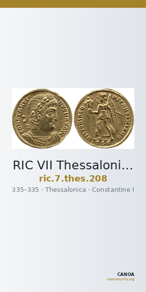 RIC VII Thessalonica 208 — CANOA