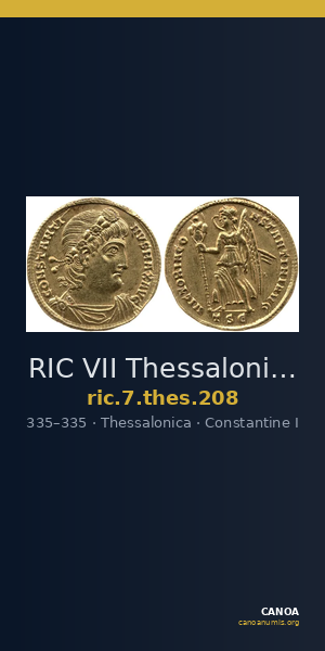 RIC VII Thessalonica 208 — CANOA