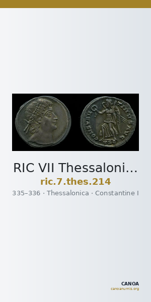 RIC VII Thessalonica 214 — CANOA