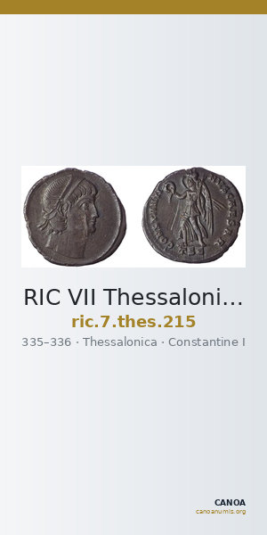 RIC VII Thessalonica 215 — CANOA