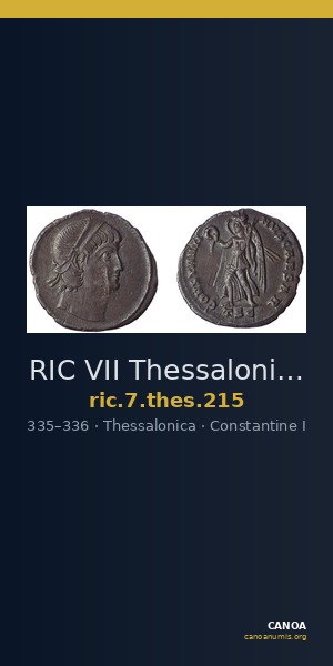 RIC VII Thessalonica 215 — CANOA