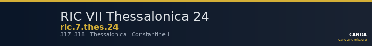 RIC VII Thessalonica 24 — CANOA