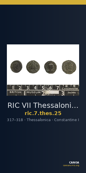 RIC VII Thessalonica 25 — CANOA
