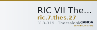 RIC VII Thessalonica 27 — CANOA