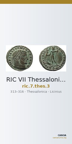 RIC VII Thessalonica 3 — CANOA