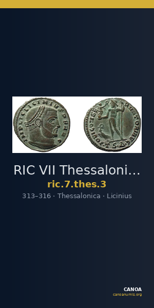 RIC VII Thessalonica 3 — CANOA