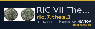RIC VII Thessalonica 3 — CANOA
