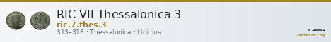 RIC VII Thessalonica 3 — CANOA