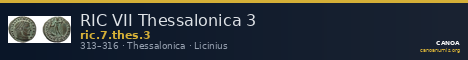 RIC VII Thessalonica 3 — CANOA