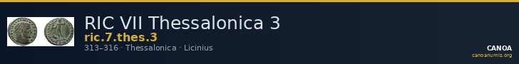 RIC VII Thessalonica 3 — CANOA