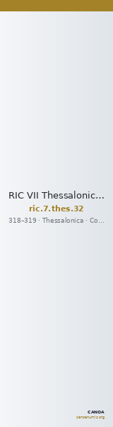RIC VII Thessalonica 32 — CANOA