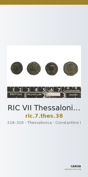 RIC VII Thessalonica 38 — CANOA