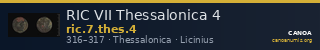 RIC VII Thessalonica 4 — CANOA