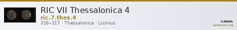 RIC VII Thessalonica 4 — CANOA