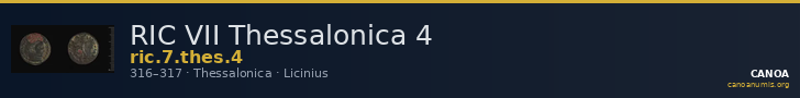 RIC VII Thessalonica 4 — CANOA