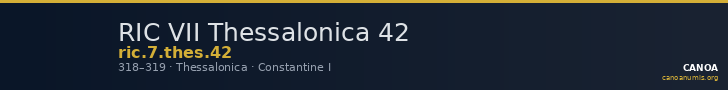 RIC VII Thessalonica 42 — CANOA