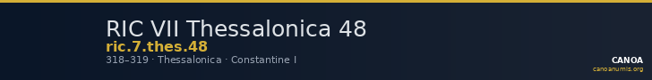 RIC VII Thessalonica 48 — CANOA