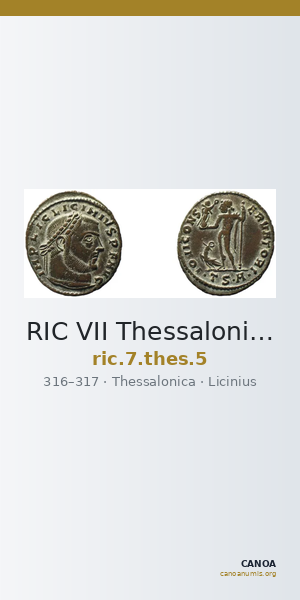 RIC VII Thessalonica 5 — CANOA