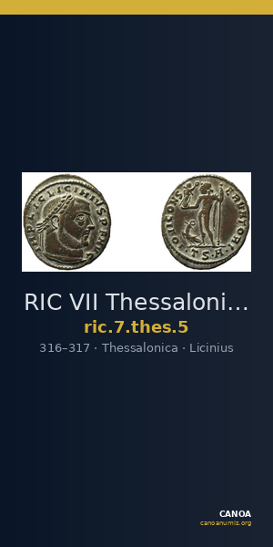RIC VII Thessalonica 5 — CANOA