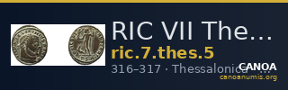 RIC VII Thessalonica 5 — CANOA