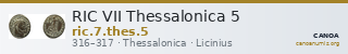 RIC VII Thessalonica 5 — CANOA