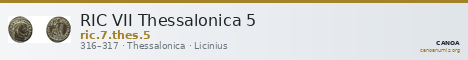 RIC VII Thessalonica 5 — CANOA