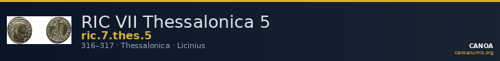 RIC VII Thessalonica 5 — CANOA