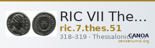 RIC VII Thessalonica 51 — CANOA
