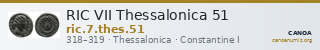 RIC VII Thessalonica 51 — CANOA