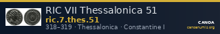 RIC VII Thessalonica 51 — CANOA