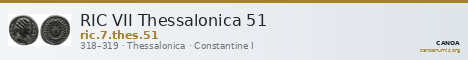 RIC VII Thessalonica 51 — CANOA