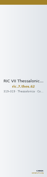 RIC VII Thessalonica 62 — CANOA