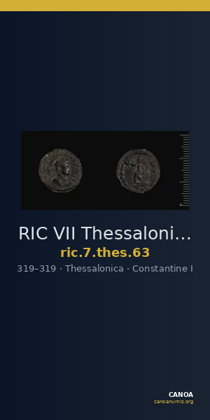 RIC VII Thessalonica 63 — CANOA